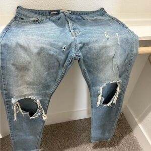 Topman Slim Stretch Skinny Blue distressed Jeans for Men 36L